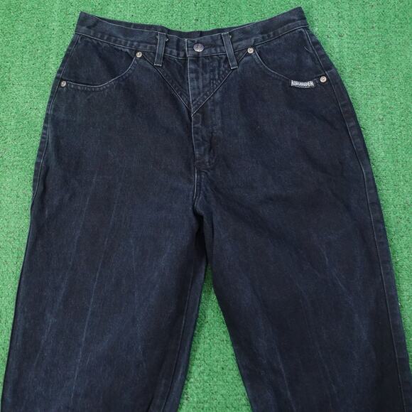VINTAGE ROUGHRIDER BY CIRCLE T USA MADE WESTERN DENIM JEANS WOMENS 15/16 (30X35 - Picture 2 of 12